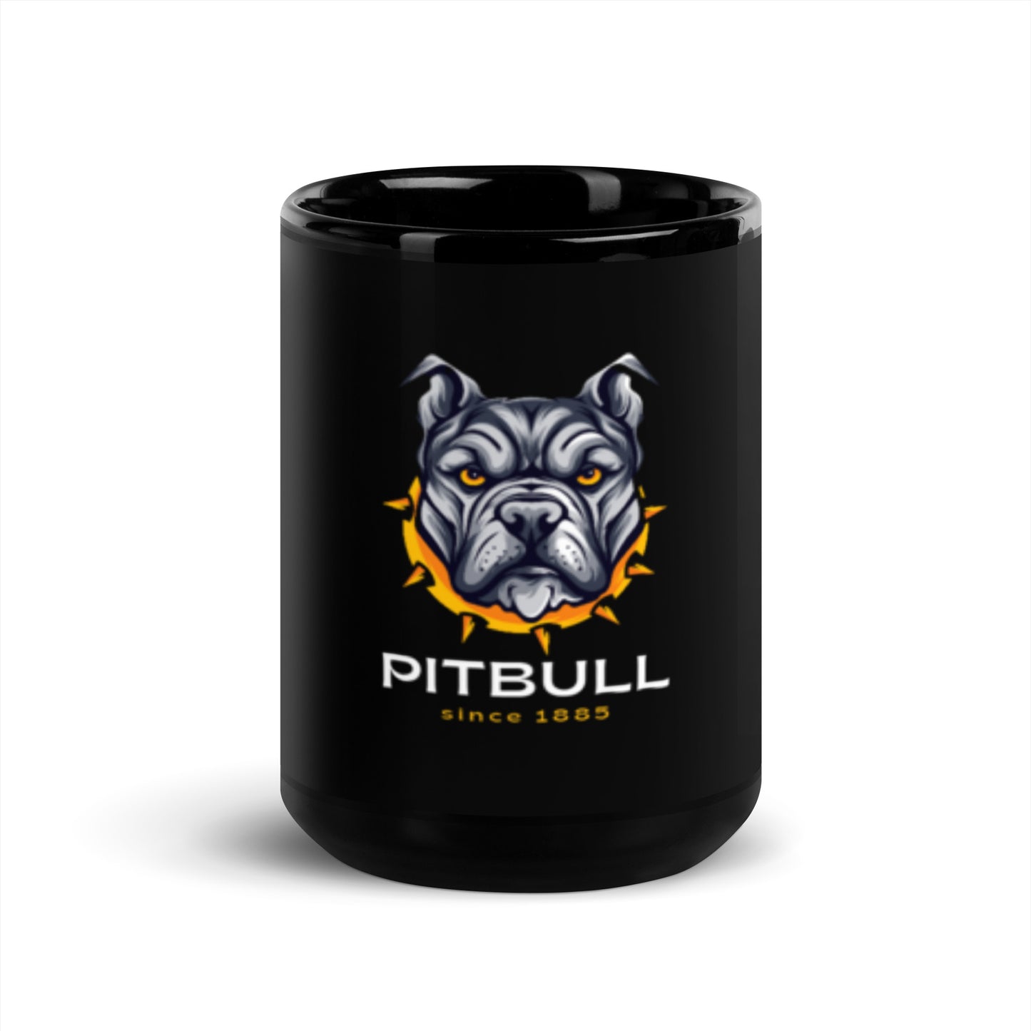 Taza negra Pitbull