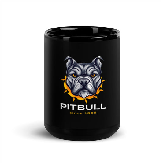 Taza negra Pitbull